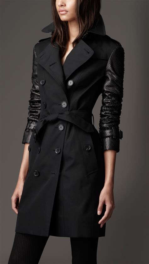 trench in pelle burberry|trench burberry femmes.